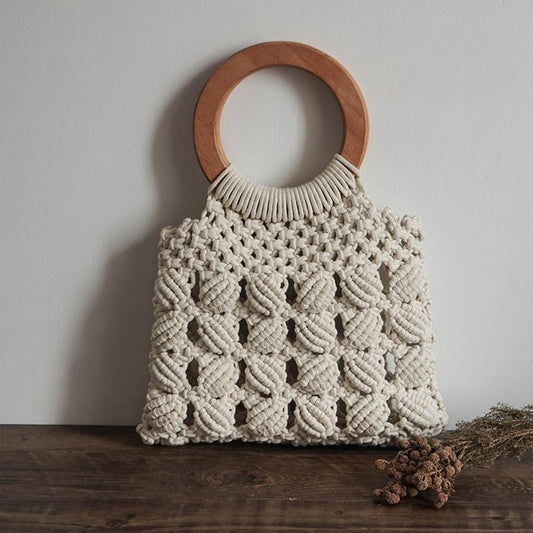 Sacs Femme en Paille avec Corde en Coton – Mode