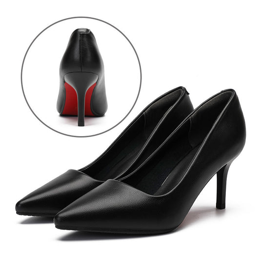 Chaussures de Travail en Cuir pour Femme – Noir