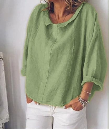 Blouse Femme Col Revers – Manches Longues
