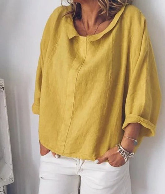 Blouse Femme Col Revers – Manches Longues