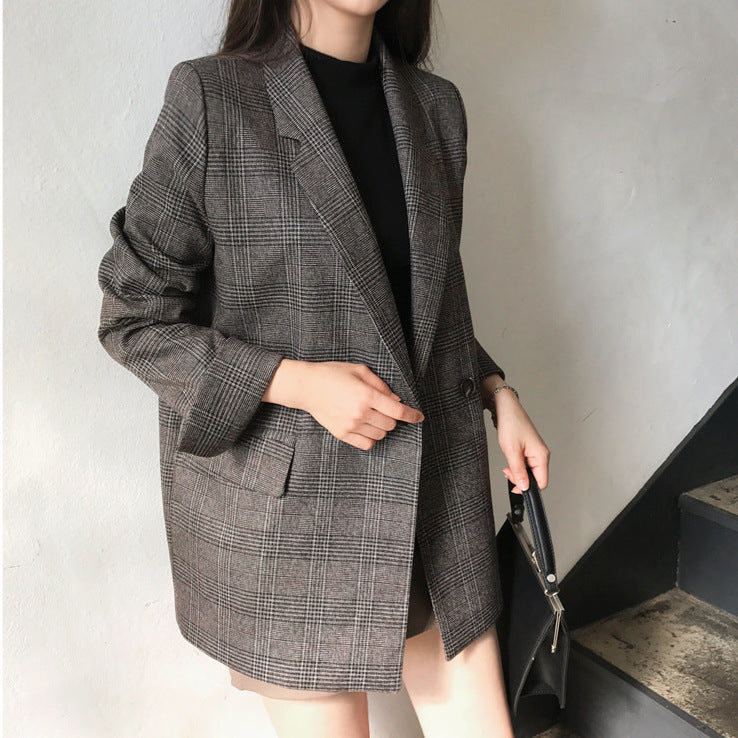 Double Rangée Deux Bouton Blazer