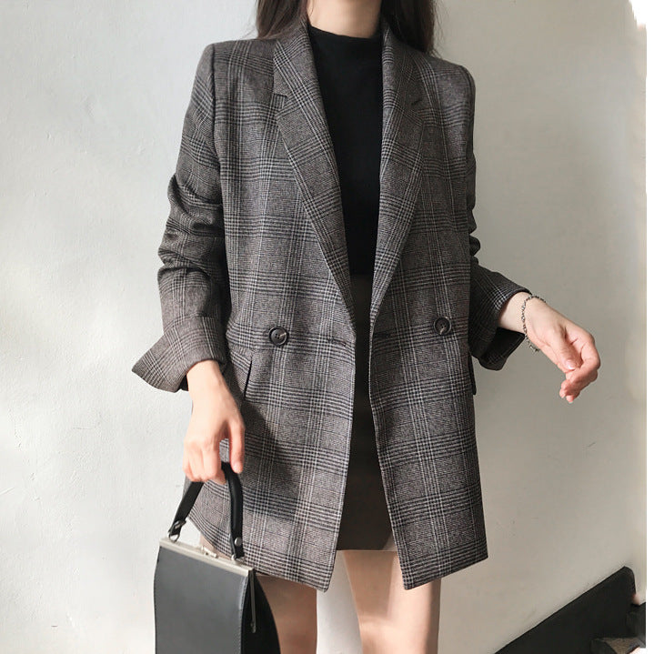 Double Rangée Deux Bouton Blazer