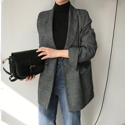 Double Rangée Deux Bouton Blazer