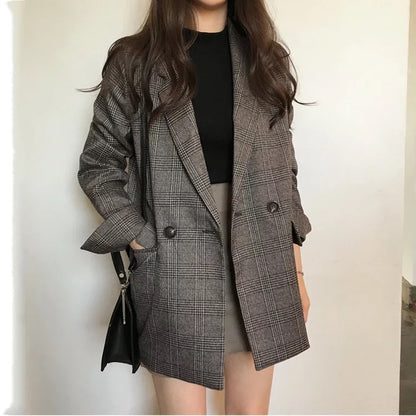 Double Rangée Deux Bouton Blazer