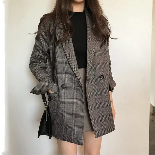 Double Rangée Deux Bouton Blazer