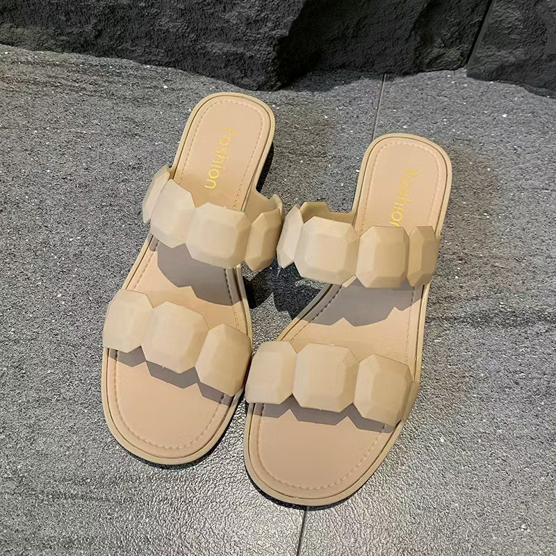 Fashionable Simple Square Toe Sandals For Women